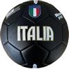 Mikado Sport Pallone da Calcio Modello Italia. Nero. Palla Realizzata in HF PVC. Adulti Ragazzi e Bambini (Misura 5 - Grande)