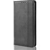 SEAHAI Cover Custodia Folio in Pelle per Blackview A52, Premium PU/TPU Portafoglio Case con Slot per Schede, Magnetica Adsorbimento Automatico Flip Cover - Nero