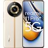 realme 11 Pro+ 5G 12+512GB Smartphone, Fotocamera SuperZoom OIS da 200 MP, Display curvo da 120 Hz, Batteria massiva da 5.000 mAh, Ricarica SUPERVOOC da 100 W, Sunrise Beige, Versione Italiana