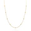 day berlin day.berlin collana Nela da donna placcata oro 18k, 45+5cm regolabile, collana di palline 3mm dal design minimal, acciaio inox 316L, senza nichel e resistente all'acqua