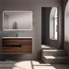 VISOBATH Mobile da bagno sotto lavabo VISOBATH Vision noce laminato opaco L 100 x H 55 x P 45 cm 2 cassetti, lavabo posizionabile centralmente non incluso