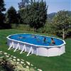 GRE Piscina fuori terra rigida GRE KITPROV918 bianco L int 9.15 x 4.7 m