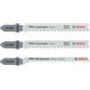 Bosch Professional Bosch 3x Set Lame Seghetto PRO Laminate per codolo a T | per Parquet, Vinile laminato massiccio, PVC, Lunghezza mm, Professional Accessorio Seghetto alternativo