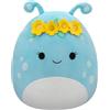Squishmallows SQCR05479 Natnat das Alien con corona di fiori, 40 cm, peluche ufficiale Jazwares
