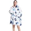 Ruiuzioong Felpe con Cappuccio Uomo Donna Bambine Giganti Oversize Pullover Blanket Hoodie con Tasca Super Confortevole Felpa con Tasca Cappotto Felpone (Zucca)