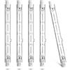Bonlux 100W 118mm R7s dimmerabile lampadina alogena a matita bianco caldo 2800K R7s lineare 1500lm faretto 220-240V CA per illuminazione domestica, lavoro, sicurezza, ecc (5 pezzi)