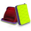 TACTICAL_GEEK PC1 EDC Porta Carte in X-pac da 11 Scomparti per Carte di Credito, Portafoglio Minimalista con Cerniera Leggera per Uomini e Donne, con Tasca Monete, Leggero e Impermeabile, Verde Lime