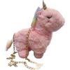 Tracollina Peluche Unicorno Rosa Perletti