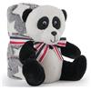 COPERTINA MORBIDA CON PELUCHE PAUL PANDA PERLETTI