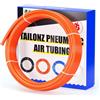 TAILONZ PNEUMATIC TAILONZ Arancione 4mm Tubo Aria Compressa PU 10M Tubo Pneumatico | Flessibile e antipiega, compatibile con raccordi rapidi, per sistemi pneumatici, ideale per compressori.
