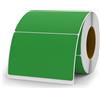 YIKIADA 500 Pezzi Etichette Verdi 50 × 76 mm Autoadesive Etichette in Vinile per Scrivere Impermeabili Rotolo per Trasloco Lavagna Marmellata