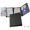 Pubblimania Portadocumenti Auto Moto, chiusura a 3 ante + portacard, Made in Italy. Per libretto, card, assicurazione, bollo o documenti da viaggio (Nero)