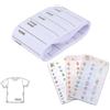 WHYCNJL 170 Pezzi Etichette Adesive Personalizzate con 100 Nome Etichette In Tessuto,Termoadesive Scrivibili Etichette e 70 Contrassegnare Colorate Stickers Impermeabile per Uniforme, Asilo e Casa
