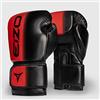 EIZO Guantoni da Boxe, PU Leather Allenamento Guanti da Pugilato per Uomo, Donna, Muay Thai, Kick Boxing Sparring,Combattimento, Sacchi Pugilato, MMA, Gloves Palestra 10 12 14 16 OZ (10 oz, Black)