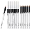 MagiDeal 12PCS Eyeliner Waterproof, Eyeliner in Penna, Risultato a Lunga Tenuta, Impermeabile Evidenziare Eyeliner Matita Trucco Stick Bastone Di Trucco Della Matita Bianco