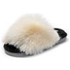 JOMIX Pantofole Donna Invernali Punta Aperta Ciabatte Pelose Calde da Casa Pantofole Pelliccia Sintetica Slippers Slip On Comode Eleganti da Ragazze per Inverno MD8653 (Grigio, 37)