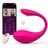 Keytuo Vibratoreper Donna Telecomando APP 9 Modalità Mini Vibratore Ovetto Vibrante Donna Wireless Vibratori Sex Toys Coppie Vibratoreper Donna Punto G Squirting a Distanza Sextoys Silenzioso (Rosa)