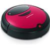 CLEANmaxx 09860 Robot Aspirapolvere con spatole in microfibra 2 in 1 | Robot Aspirapolvere | automatica e controllata a sensori | pulizia dei pavimenti, Rosso/Nero
