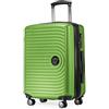 Hauptstadtkoffer - MITTE - Valigia cabina trolley 55x40x23 cm, estensibile, bagaglio a mano con volume di espansione di 8 cm, TSA, 4 ruote a doppia ruota, 55 cm, 55 litri, Mela Verde