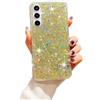 SEHEYA Cover per Samsung Galaxy A41 Custodia Glitter Silicone Morbido Sottile Antiurto Paraurti Protettiva Case Brillantini Scintillante Bling Bling Caso Donna, Paillette Oro