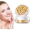 Grospe Capsule di siero per il viso, riduce le linee sottili, schiarente la pelle, idratante, rassodante, acido ialuronico, essenza, capsule, anti-invecchiamento, vitamina E, siero idratante per il