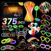 Dora Sicom Braccialetti Luminosi Fluorescenti, Starlight Bracciali Fluorescenti per Feste - Combinazione /375 Pezzi
