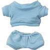 niannyyhouse Vestiti per bambole di peluche, abbigliamento sportivo, felpe, pantaloni, vestito per bambole (azzurro, 20 cm)