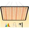 DragonLight 2024 Lampada LED EW1000 a spettro completo con lampada UV IR per piante LED con cavo da 3 metri per piante da interno e serra, ortaggi e fiori per tenda da crescita, 60 x 60 cm