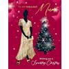 Piccadilly Greetings Biglietto di Natale con scritta in inglese To My Fabulous Mum Glam Mum, 20,3 x 15,2 cm