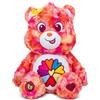Basic Fun Care Bears Flower Power Bear, Orsetto Potere dei Fiori, Peluche Medio Ecologico di 35 cm, Peluche Sostenibile da Collezione, Ideale per Bambini e Bambine dai 4 Anni+ Orsacchiotto Adorabile per Bambini