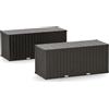 Herpa Accessori 2x container da 20 piedi Bundeswehr, verde bronzo (senza stampa) in scala 1:87, modello in miniatura, plastica