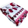 Tata Home Coperta Pile Plaid Divano Pesante e Caldo con Retro Sherpa Fantasia Tirolese Lettino 130x160 cm Dis. Gnomo