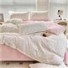 Odot Floreale Set Copripiumino 4 Pezzi, Set di Biancheria da Letto con Copripiumini, Lenzuola sopra e Federe, Set Biancheria da Letto Singolo Matrimoniale King (150x200cm,Floreale)