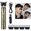 Doukesh Tagliacapelli Uomo Professionale,T-Blade Tagliacapelli,Rasoio Elettrico Barba e Capelli,Elettrico Macchinetta Per Capelli con 4 Pettini,Rasoio per Capelli USB Ricaricabile,Tagliacapelli Senza Fili,B