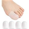 xwanli Original 4 cappucci in gel per le dita dei piedi - Previene la formazione di calli e vesciche - Per uomo e per donna - Grande