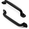 FURNIWARE Maniglie per mobili da cucina (10 pezzi, 128 mm), colore nero opaco