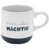 GRUSS & CO Tazza da caffè con incisione Mini ma potente | Tazza in gres da 10 cl, con nastro regalo | regalo amici, compleanno | 73936