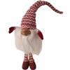 Pandecor Comarco Sa Gnomo, Tessuto, Bianco e Rosso, 78 cm