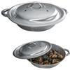 Oggettistica Liotti Pentola per castagne caldarroste in alluminio completa di coperchio diametro 26 cm