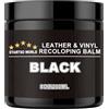 STARTSO WORLD 200ml Kit di Riparazione per Pelle, Set Nero per Arredamento, Divani e Sedili Auto - Tintura e Vernice per Riparazione Cuoio Decolorato e Graffiato
