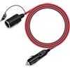 GUNGY 2M Prolunga Accendisigari 12V/24V Presa Accendisigari 16AWG Cavo di Prolunga Auto Impermeabile con Fusibile 15A per Camper Caravan Frigo Compressore