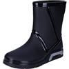 Generic Stivali di gomma da uomo a mezza altezza, stivali da pioggia, corti da uomo, impermeabili, traspiranti, da giardino, in gomma, impermeabili, Nero, 48