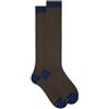 Gallo Calze lunghe uomo blu righe windsor