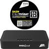 DIGIQUEST Decoder tivùsat Q30 | Ricevitore satellitare HD tivùsat con funzione Videoregistratore e Timeshift| Abilitato DAZN 1 e 2 | Smartcard tivùsat inclusa | Telecomando 2 in 1 | Colore: Nero