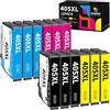 Hookink 405XL Cartucce Compatibile per Cartucce Epson 405 XL Multipack per Workforce Pro WF-3820 WF-3825 WF-4820 WF-4825 WF-4830 WF-7830 WF-7835 WF-7840 12-Pack (3 Nero 3 Ciano 3 Magenta 3 Giallo)