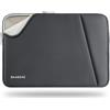 BAAGOAZ Custodia per Laptop da 13-14 Pollici Borsa Protettiva Compatibile con 13,3 Pollici PC Notebook Chromebook Computer Portatile, 14,2 MacBook Pro M4 M3 M2 M1 Pro/Max, Grigio