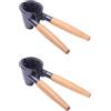 CHUANGOU 2PCS Clip per Noci, Clip in Noce in Metallo, Pinze per Noci, Pinza per Castagne, Strumento Nuts Cracker, Cracker di Noci e nocciole