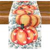 Aitsite Runner Da Tavola Autunnale, Runner da Tavola Halloween Tovaglia Autunno Zucca Centrotavola Autunnale Decorazioni Halloween Autunno, Decorazioni Autunnali casa 40 X 180cm (Yellow Pumpkin)