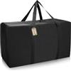 ROEOWENE 85L Grande Borsa Portaoggetti XXL 1680D Resistenti Borse Trasloco per Vestiti Borsa di Stoccaggio Borsone Portaoggetti Scatoloni Trasloco Sacchi con Cerniera per Coperte,Piumoni,71×43×28