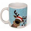 MIK funshopping Tazze natalizie | Tazza in ceramica di alta qualità con design natalizio | Ideale per bevande calde e fredde | Renna 300ml con effetto cambio di colore